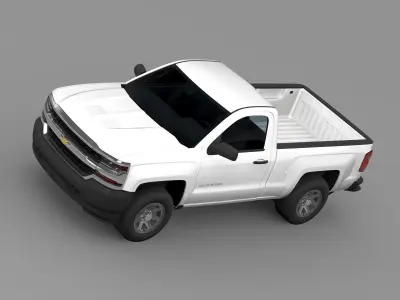 Chevrolet Silverado WT Regular Cab Standart Box 2016 3D model