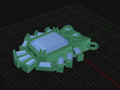 owl pendant 3D print model