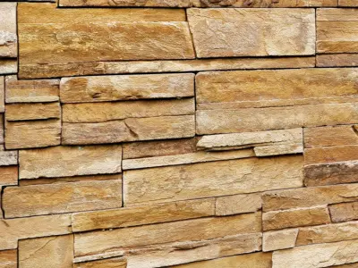 Stone wall slate 3D model