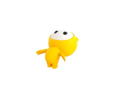 Character264 Rigged Mascot 3D model