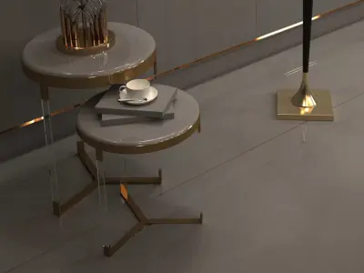 lampshade set floor lamp with shade Free 3D model