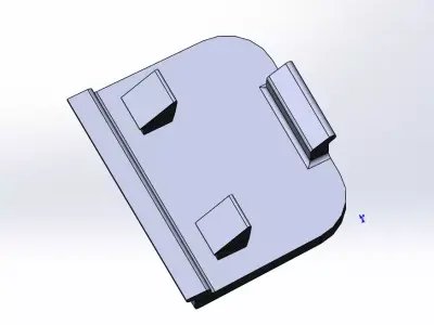 Plug for a front bumper on Mercedes W210 3D print model