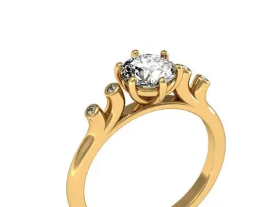 vintage stylish ring 3D print model