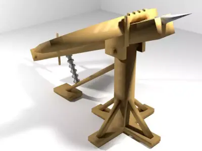 Medieval War Machine - Ballista 3D model