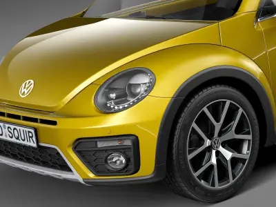 Volkswagen Beetle Dune Convertible 2016 3D model