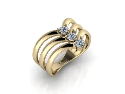 Jewelry Ring 3D print model 5