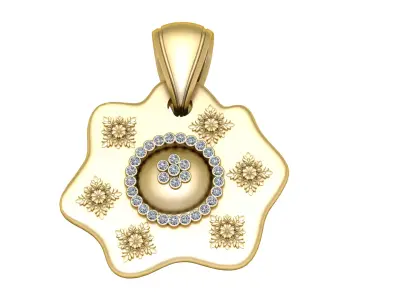 EGG STYLE PENDANT 3D PRINTABLE MODEL  3D print model