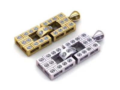 Fashion Simple Luxury Pendant 3d Printable Model 3D print model