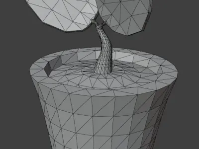 Simple Plant Low-poly 3D model