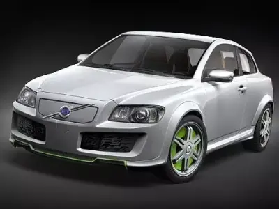Volvo c30 Recharge electric car 3D model