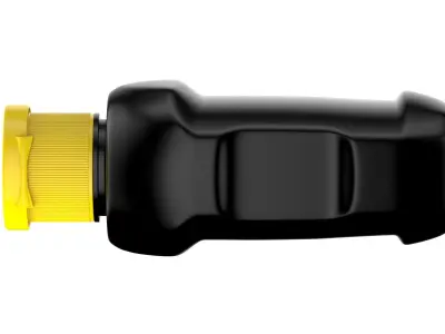  Clear Plastic Cylinder Bottle 3D model