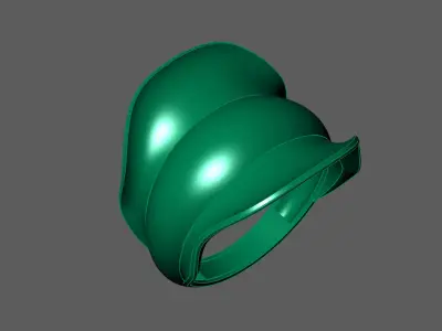 Plain Ring Women Ready STL 3DM Models Womens Rings 3D models 3D print model 55