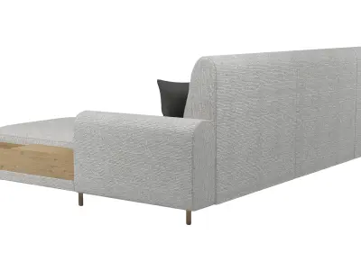 Ikea Langaryd L Shaped Sofa  3D model
