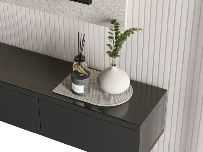 Tv Wall Set 12 3D model