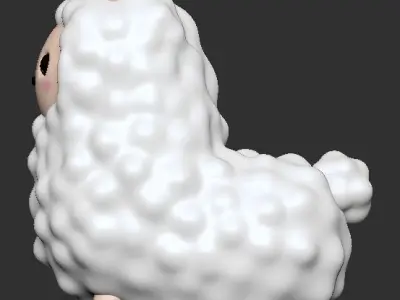 Cute Alpaca  3D print model