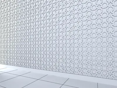 3d wall panel Low-poly 3D model