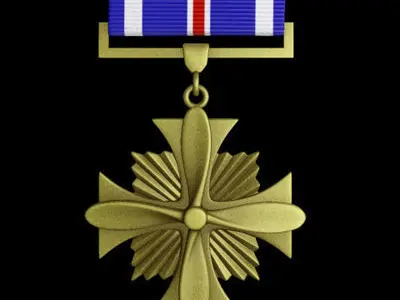 USAF Distinguished Flying Cross Medal 3D model