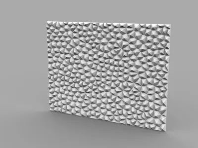 3D Diamond wall panel Free 3D model