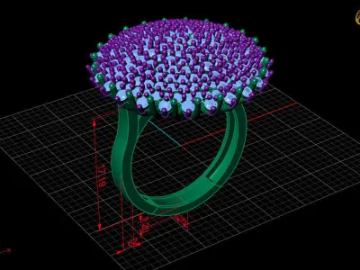 Ring design 3D print model