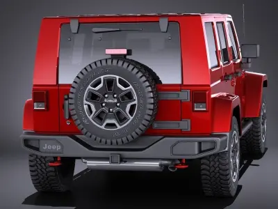 Jeep Wrangler Rubicon 2017 3D model