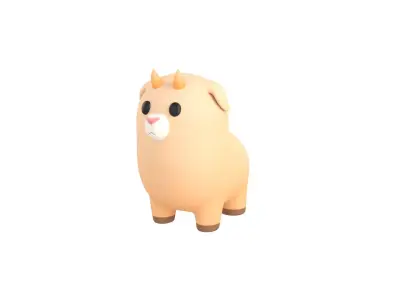 Goat Character 3D model