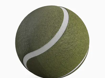 Tennis Ball  Low-poly 3D model