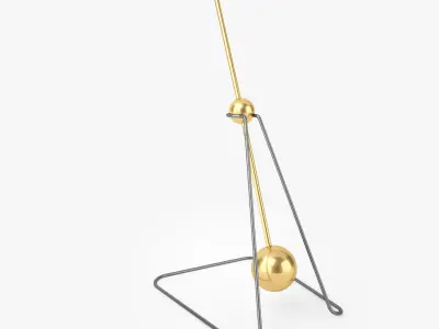 Pierre Guariche G2 Floor Lamp 3D model