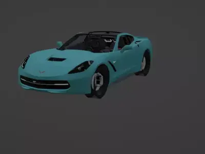corvette c7 3D print model