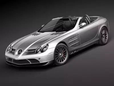 Mercedes-Benz SLR roadster 722s 3D Model 3D model