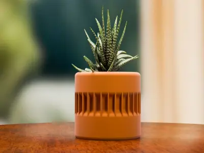 Dual Indoor Planter Set 3D print model
