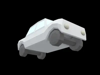 Cartoon Car v2 002 Low-poly 3D model