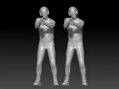 Shooting Range boy 2 pack 3D print model
