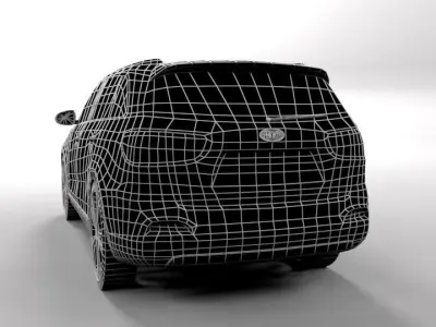 KIA SORENTO 2016 LOWPOLY Low-poly 3D model