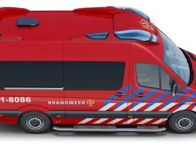 Mercedes-Benz Sprinter Dutch Fire-Brigade 3D model