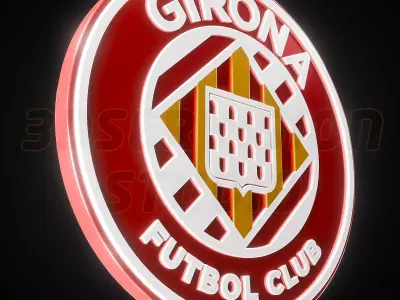 FC Girona logo - Cinematic - 3D print 3D model