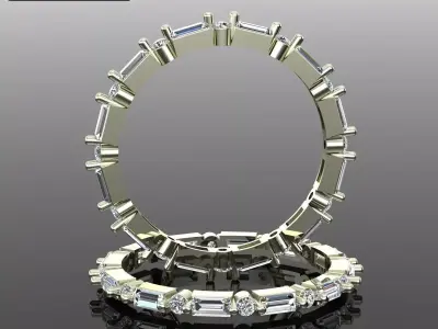 Band Ring 3D print model 16