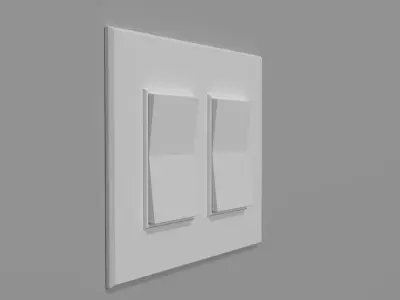 Duel Light Switch Low-poly 3D model