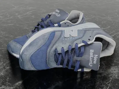 NEW BALANCE BAILUN LP 3D SHOES Low-poly 3D model