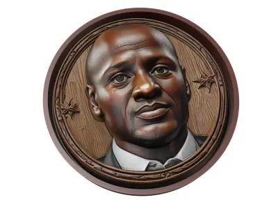Patrick Vieira Footballer Medallion 3D print model