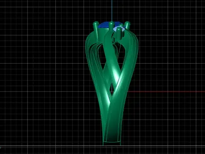 Rings for Women Womens Rings Stone Ring Ready STL 3DM Models  3D print model get