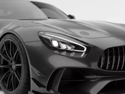 Mercedes-AMG GT Black Series Low-poly 3D model