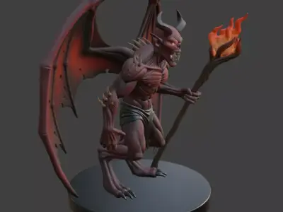 Halloween Demon 3D Model 3D print model