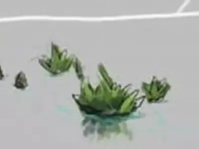 Stone Yunmengze - Stone - Plant 3D model