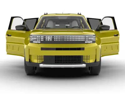 Fiat Grande Panda Hybrid 2025 HQ 3d model 3D model