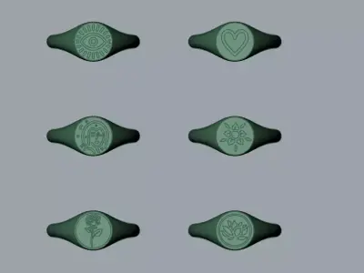 minimal ring for man and woman 3D print model