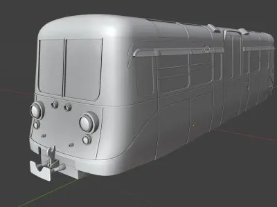 1949 Southend on Sea Pier Railway 4 Wheel Single Deck Car 3D print model