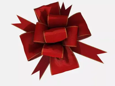 GIFT BOW Low-poly 3D model