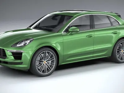 Porsche Macan Turbo 2019 CoronaRender 3D model