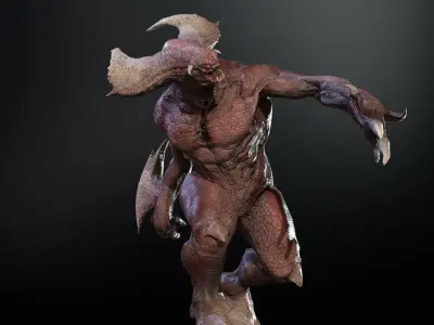 Los boss Low-poly 3D model