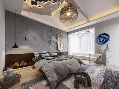   Bedroom interior 39 3D model